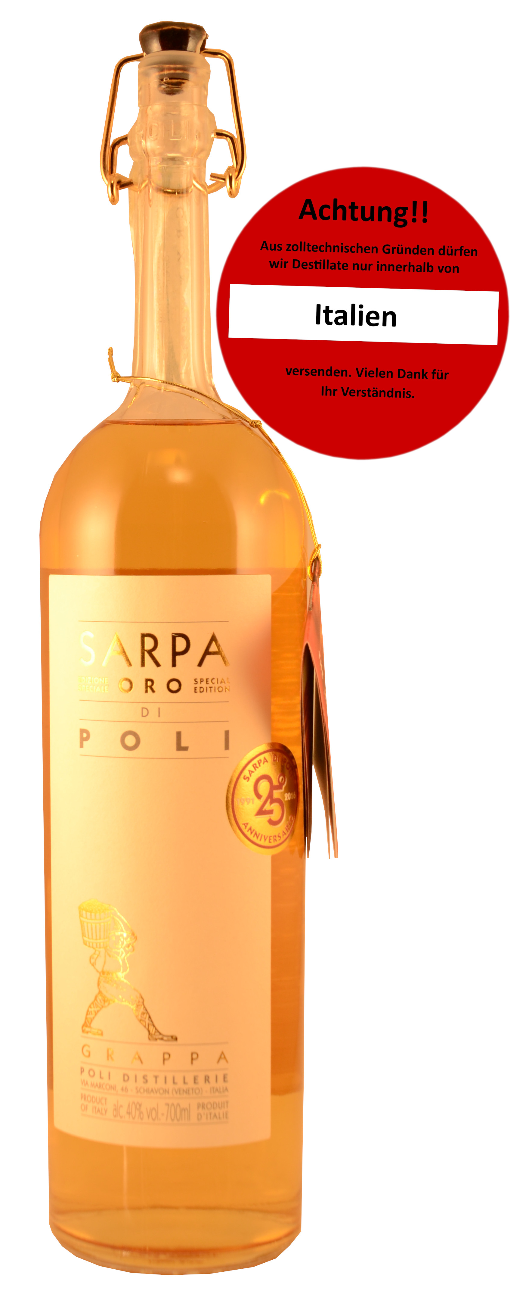 | Vinothek Oro | di Weinklaus kaufen Poli alc./vol. Sarpa Destillate 40% online
